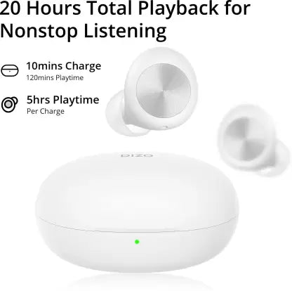 DIZO by Realme Techife GoPods D with Environment Noise Cancellation (ENC) Bluetooth Headset DIZO by Realme Techife GoPods D with Environment Noise Cancellation (ENC) Bluetooth Headset